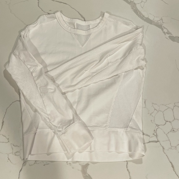 Athleta breathable White sweatshirt - Picture 2 of 5